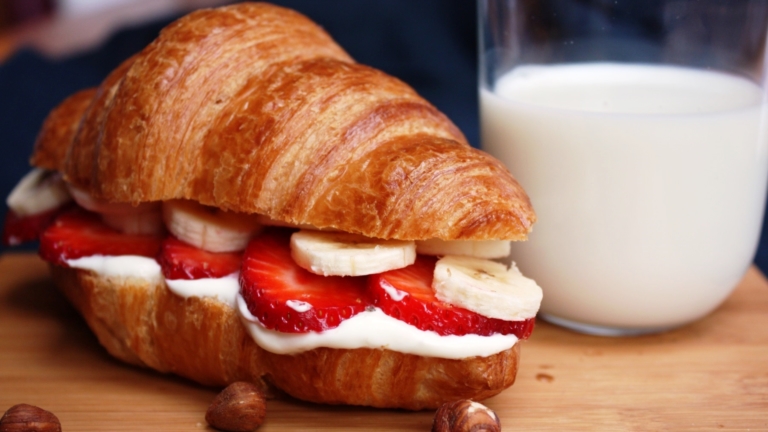 Croissant banane-fraise